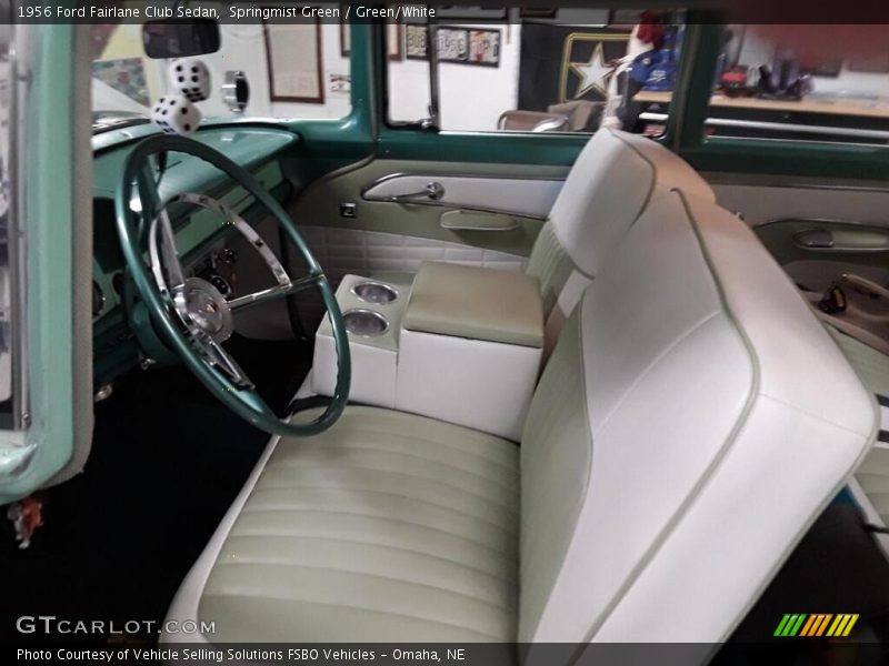  1956 Fairlane Club Sedan Green/White Interior