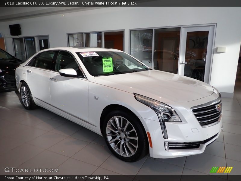 Crystal White Tricoat / Jet Black 2018 Cadillac CT6 3.6 Luxury AWD Sedan