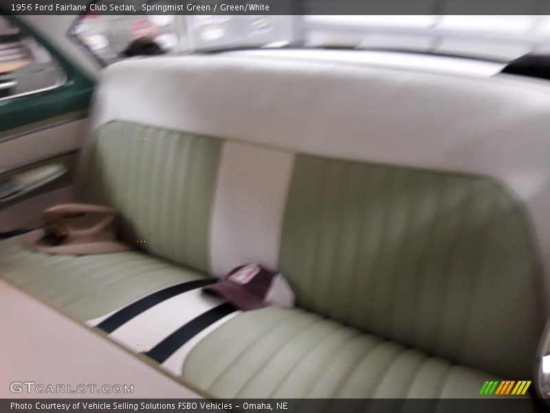 Rear Seat of 1956 Fairlane Club Sedan