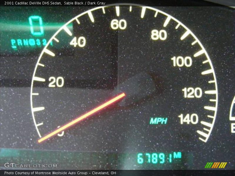 Sable Black / Dark Gray 2001 Cadillac DeVille DHS Sedan