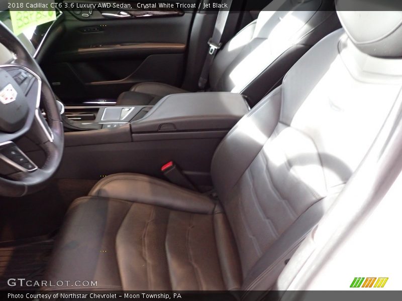 Crystal White Tricoat / Jet Black 2018 Cadillac CT6 3.6 Luxury AWD Sedan