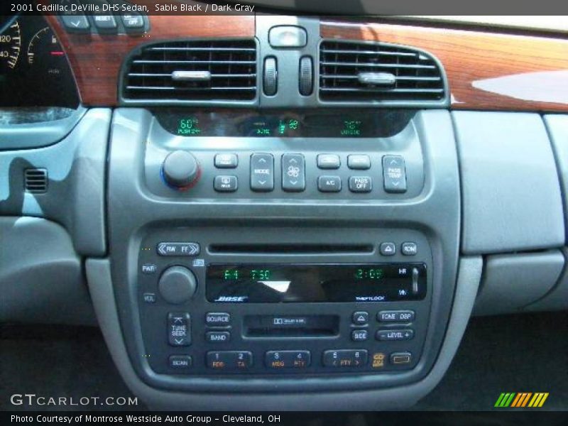 Sable Black / Dark Gray 2001 Cadillac DeVille DHS Sedan