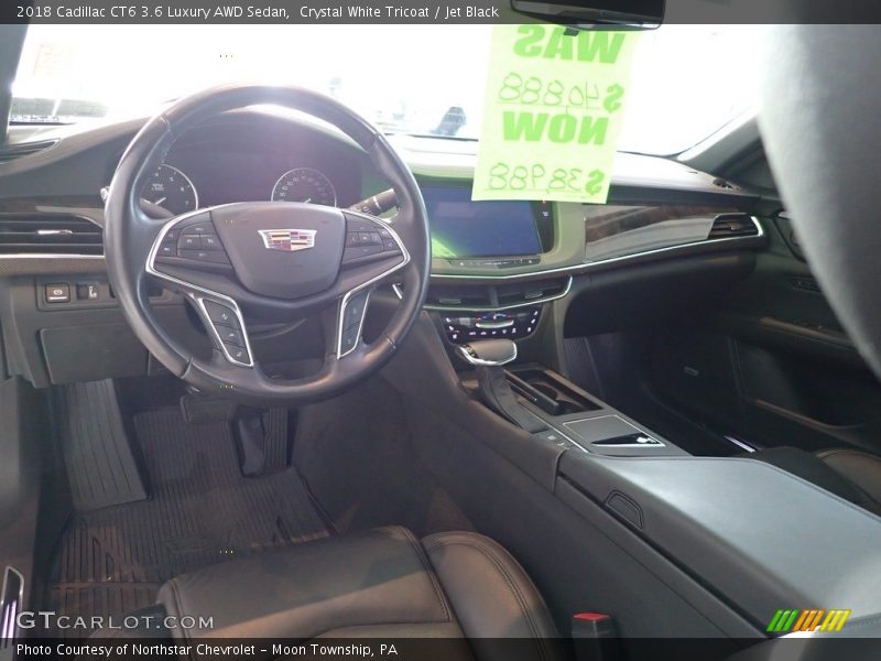 Crystal White Tricoat / Jet Black 2018 Cadillac CT6 3.6 Luxury AWD Sedan