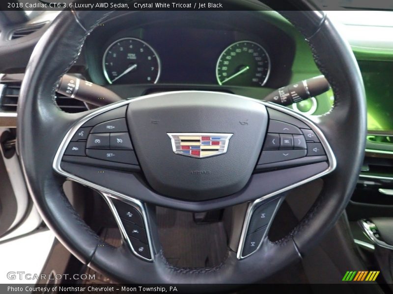 Crystal White Tricoat / Jet Black 2018 Cadillac CT6 3.6 Luxury AWD Sedan