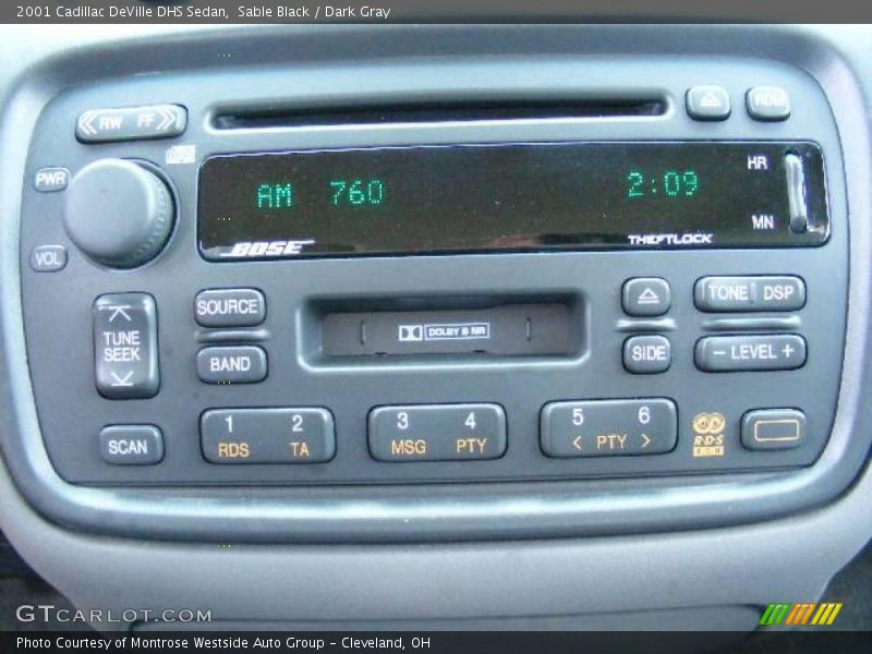 Sable Black / Dark Gray 2001 Cadillac DeVille DHS Sedan
