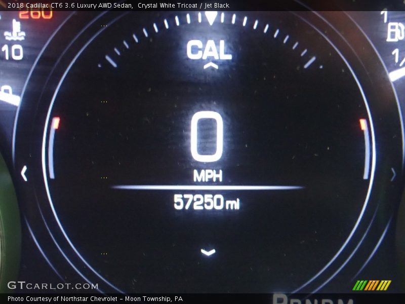 Crystal White Tricoat / Jet Black 2018 Cadillac CT6 3.6 Luxury AWD Sedan