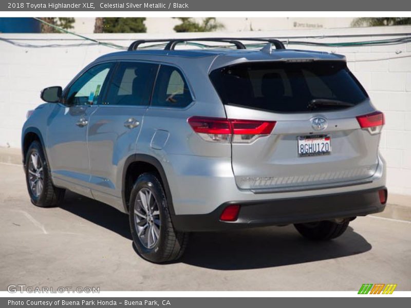 Celestial Silver Metallic / Black 2018 Toyota Highlander XLE