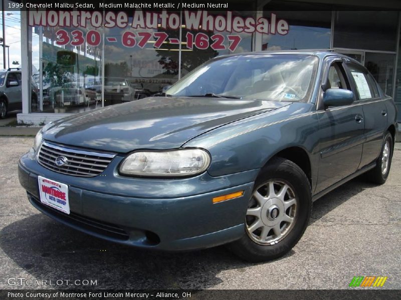 Medium Malachite Metallic / Medium Neutral 1999 Chevrolet Malibu Sedan