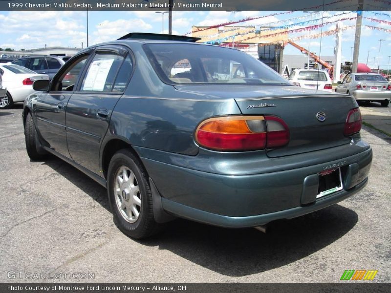 Medium Malachite Metallic / Medium Neutral 1999 Chevrolet Malibu Sedan