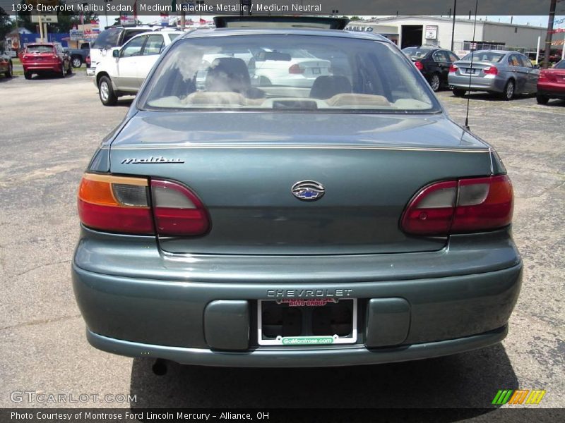 Medium Malachite Metallic / Medium Neutral 1999 Chevrolet Malibu Sedan