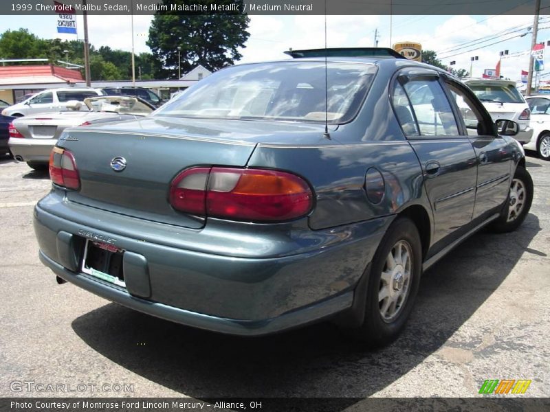 Medium Malachite Metallic / Medium Neutral 1999 Chevrolet Malibu Sedan