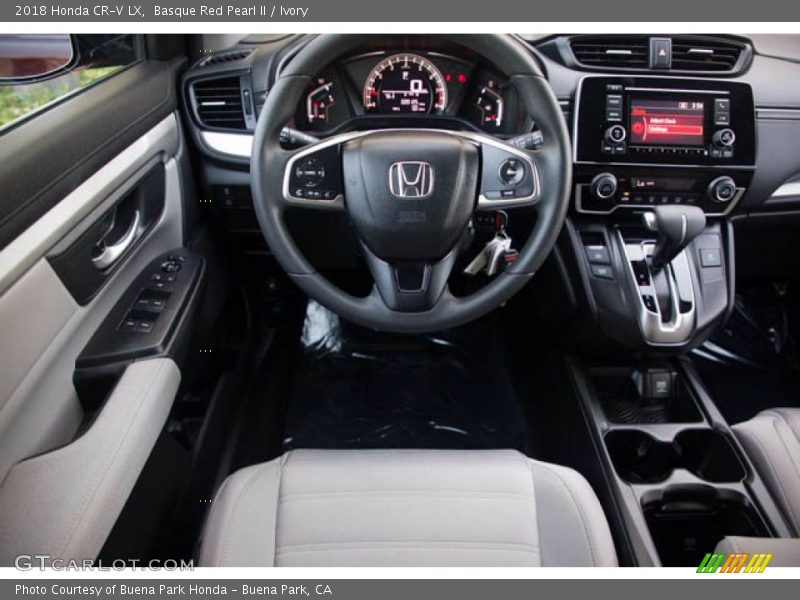 Basque Red Pearl II / Ivory 2018 Honda CR-V LX