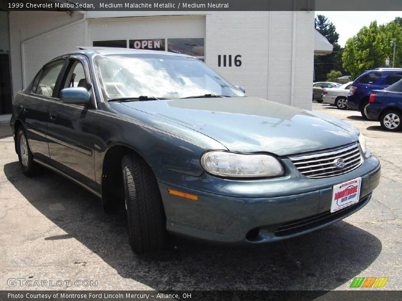 Medium Malachite Metallic / Medium Neutral 1999 Chevrolet Malibu Sedan