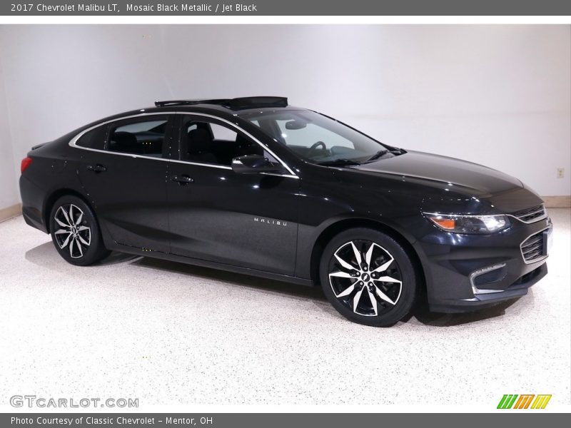 Mosaic Black Metallic / Jet Black 2017 Chevrolet Malibu LT