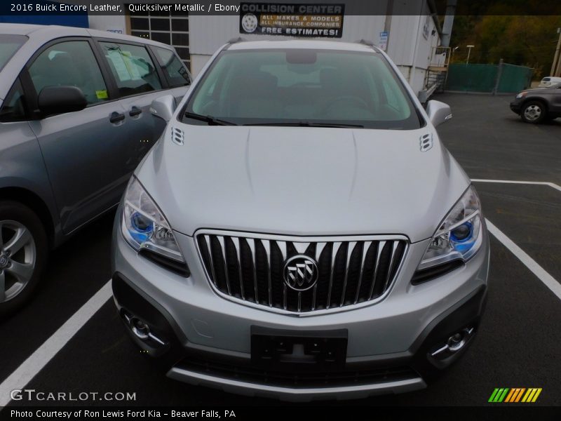 Quicksilver Metallic / Ebony 2016 Buick Encore Leather