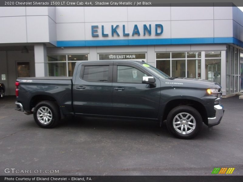 Shadow Gray Metallic / Jet Black 2020 Chevrolet Silverado 1500 LT Crew Cab 4x4