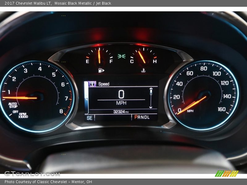 Mosaic Black Metallic / Jet Black 2017 Chevrolet Malibu LT