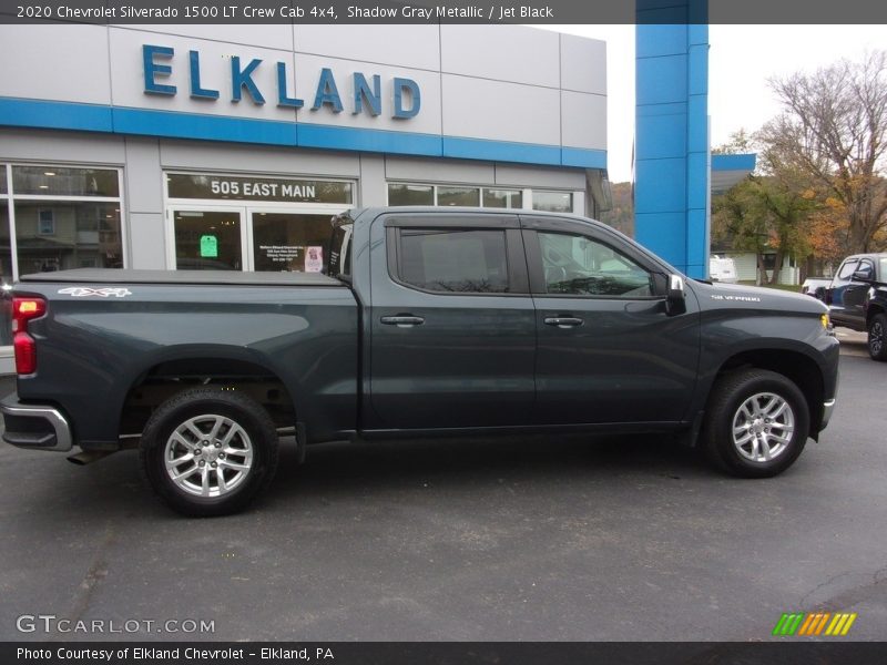 Shadow Gray Metallic / Jet Black 2020 Chevrolet Silverado 1500 LT Crew Cab 4x4
