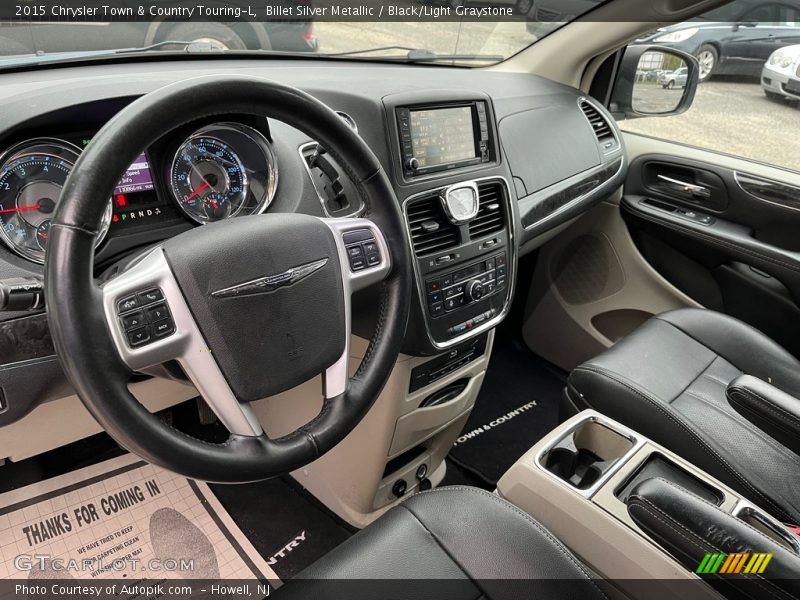 Billet Silver Metallic / Black/Light Graystone 2015 Chrysler Town & Country Touring-L