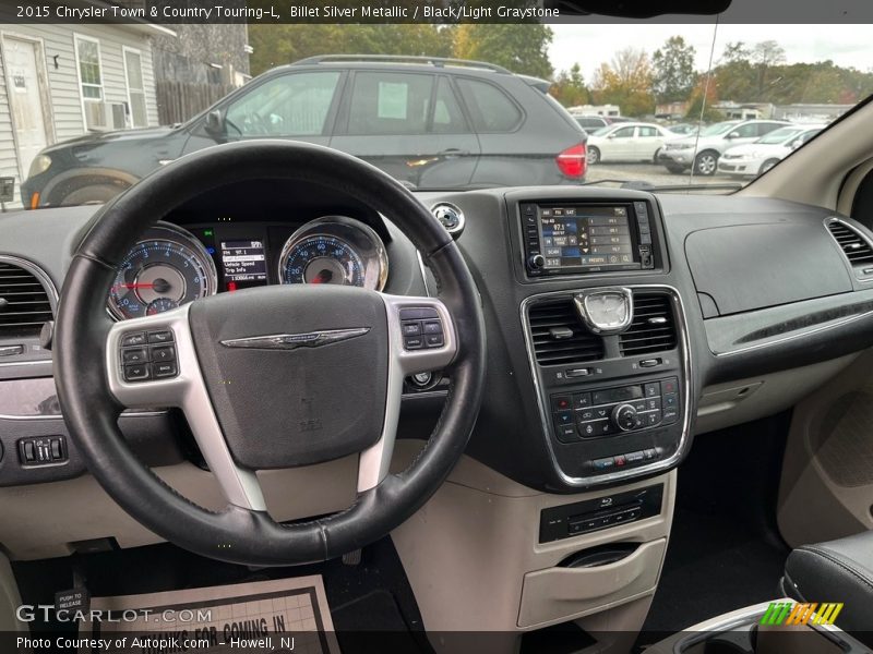 Billet Silver Metallic / Black/Light Graystone 2015 Chrysler Town & Country Touring-L