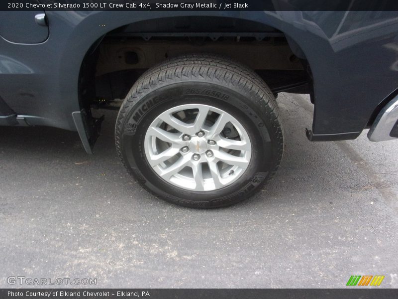 Shadow Gray Metallic / Jet Black 2020 Chevrolet Silverado 1500 LT Crew Cab 4x4