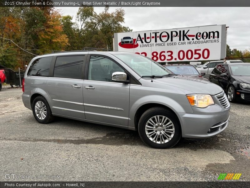 Billet Silver Metallic / Black/Light Graystone 2015 Chrysler Town & Country Touring-L