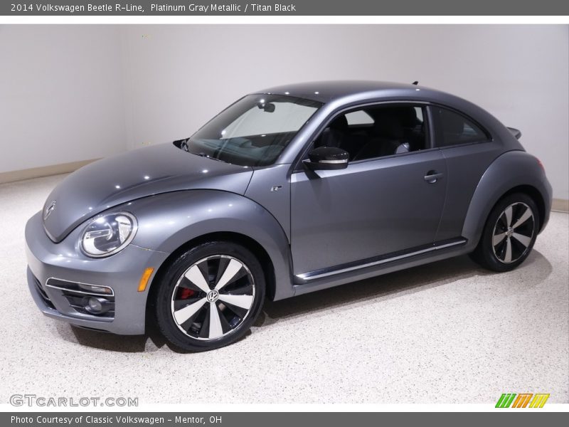 Platinum Gray Metallic / Titan Black 2014 Volkswagen Beetle R-Line