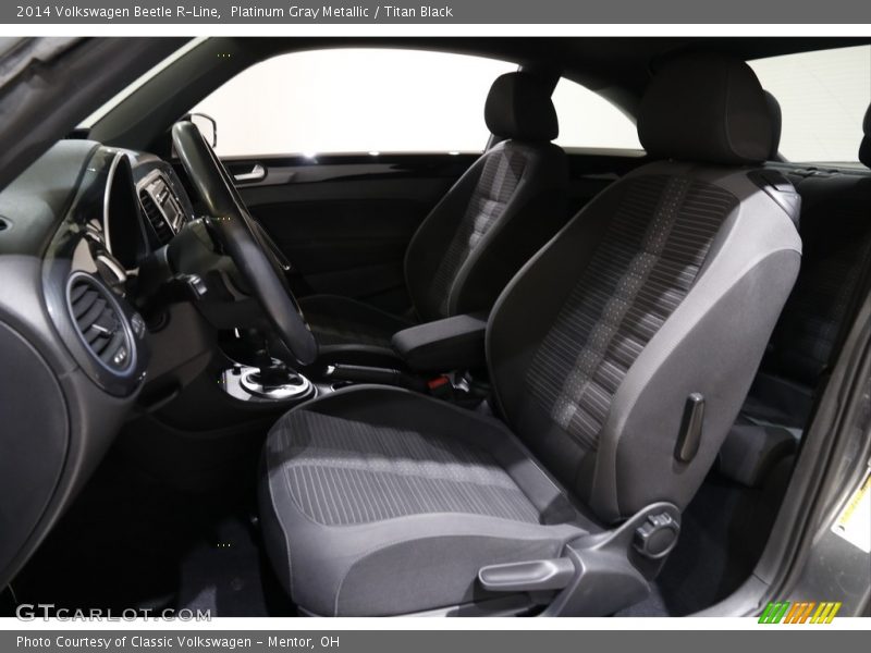 Platinum Gray Metallic / Titan Black 2014 Volkswagen Beetle R-Line