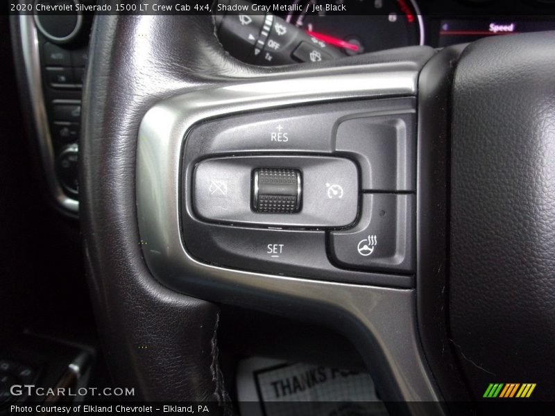 Shadow Gray Metallic / Jet Black 2020 Chevrolet Silverado 1500 LT Crew Cab 4x4