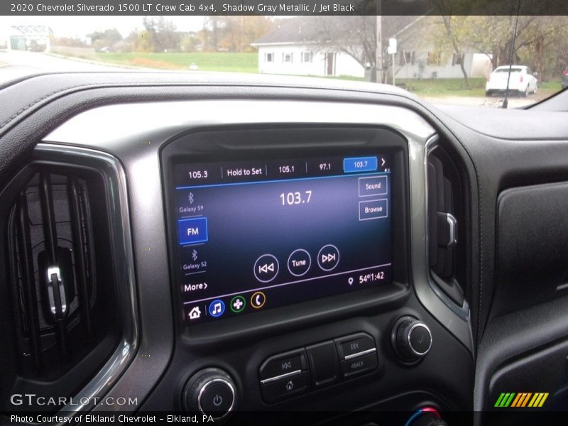 Shadow Gray Metallic / Jet Black 2020 Chevrolet Silverado 1500 LT Crew Cab 4x4