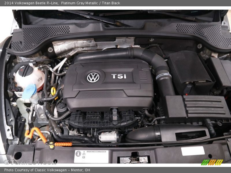 Platinum Gray Metallic / Titan Black 2014 Volkswagen Beetle R-Line