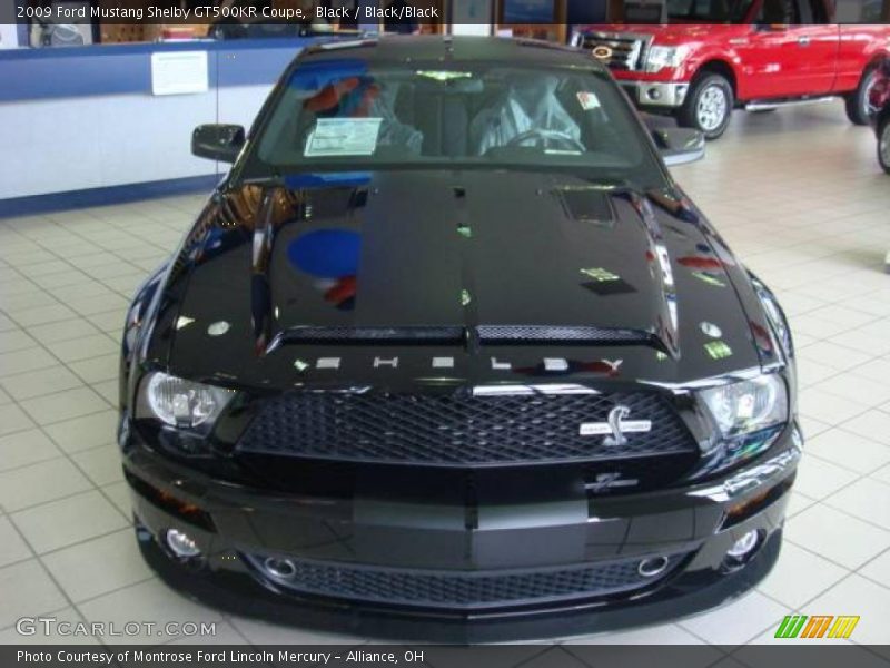 Black / Black/Black 2009 Ford Mustang Shelby GT500KR Coupe