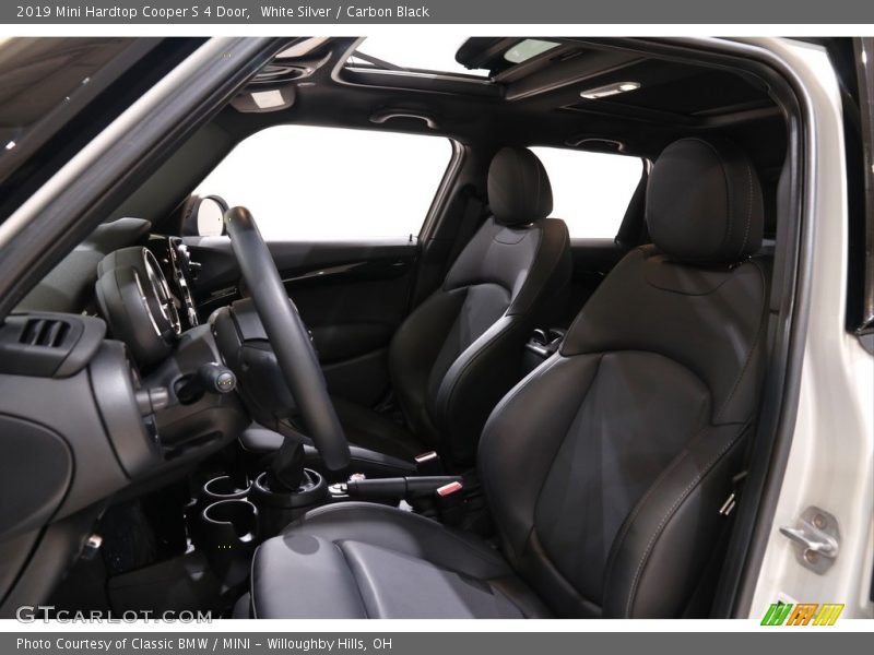 White Silver / Carbon Black 2019 Mini Hardtop Cooper S 4 Door