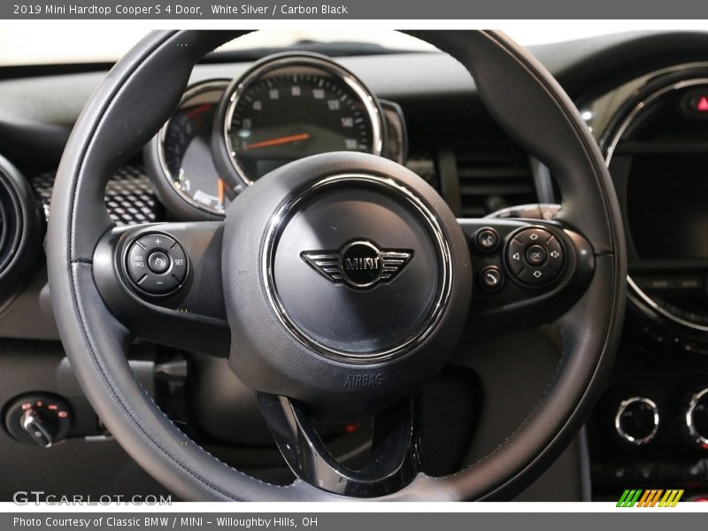 White Silver / Carbon Black 2019 Mini Hardtop Cooper S 4 Door