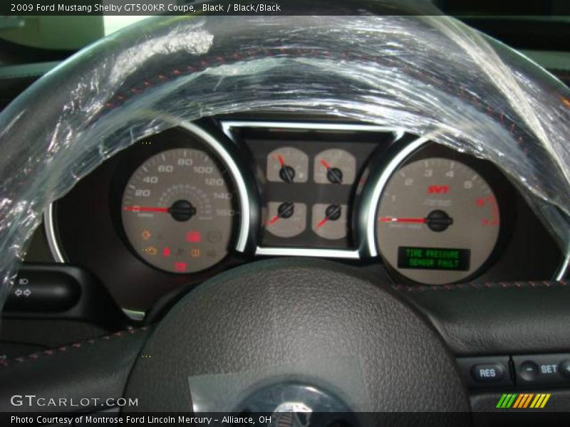 Black / Black/Black 2009 Ford Mustang Shelby GT500KR Coupe