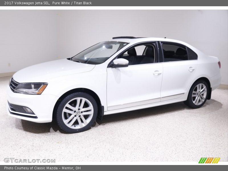 Pure White / Titan Black 2017 Volkswagen Jetta SEL