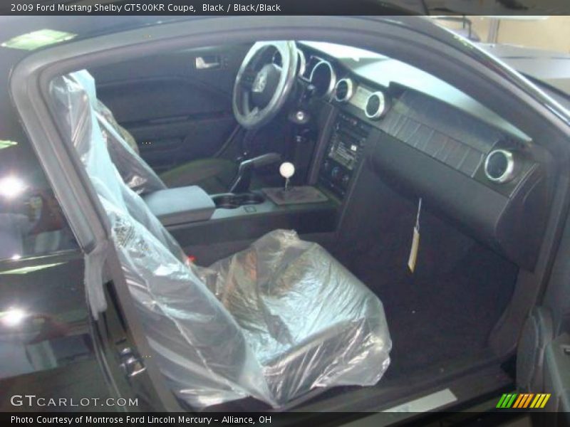Black / Black/Black 2009 Ford Mustang Shelby GT500KR Coupe