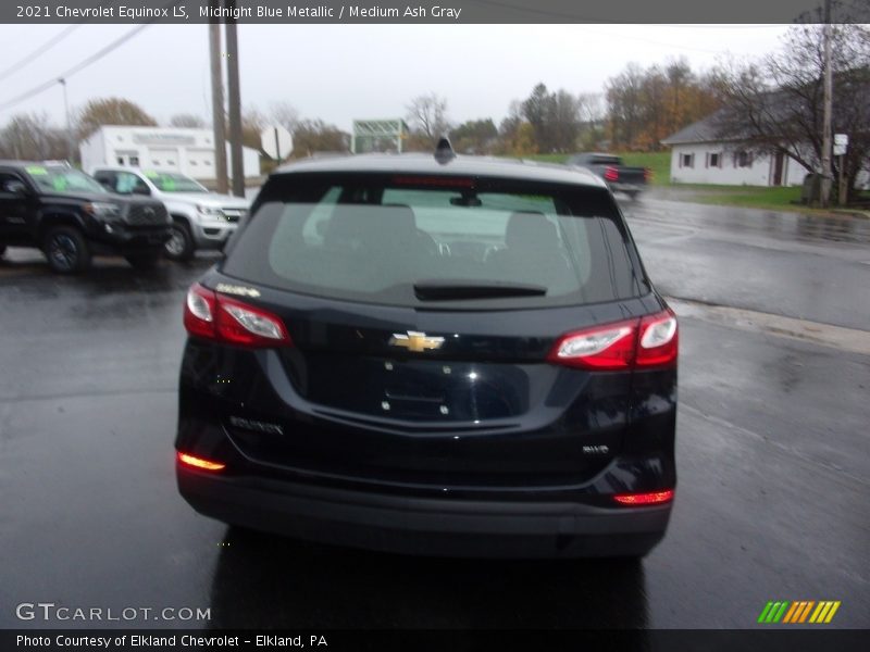 Midnight Blue Metallic / Medium Ash Gray 2021 Chevrolet Equinox LS
