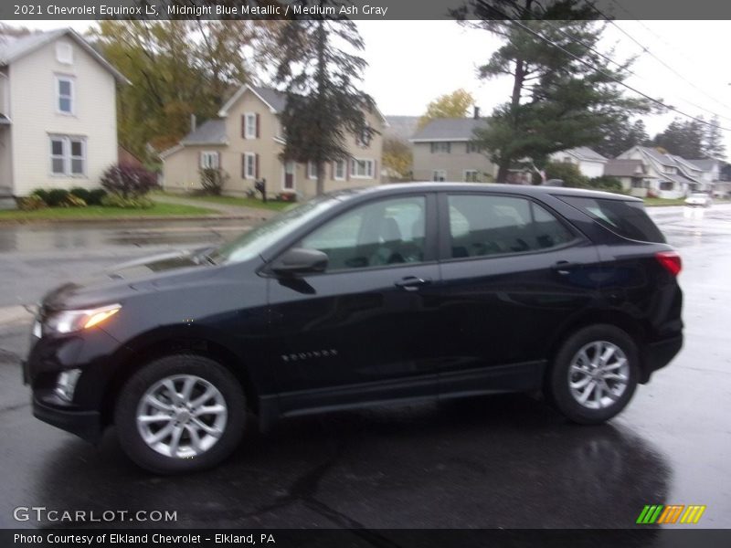 Midnight Blue Metallic / Medium Ash Gray 2021 Chevrolet Equinox LS