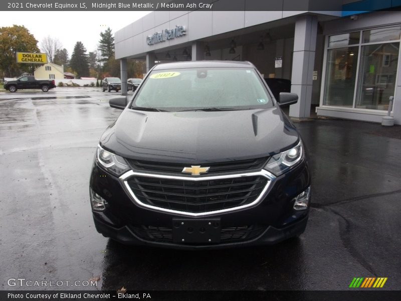 Midnight Blue Metallic / Medium Ash Gray 2021 Chevrolet Equinox LS