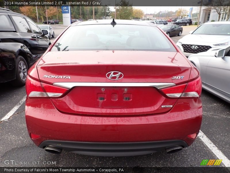 Venetian Red / Gray 2014 Hyundai Sonata Limited 2.0T