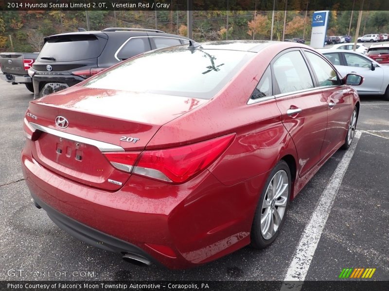 Venetian Red / Gray 2014 Hyundai Sonata Limited 2.0T