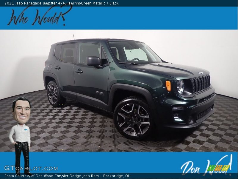 TechnoGreen Metallic / Black 2021 Jeep Renegade Jeepster 4x4