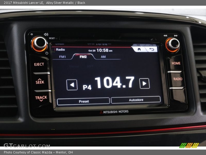 Audio System of 2017 Lancer LE