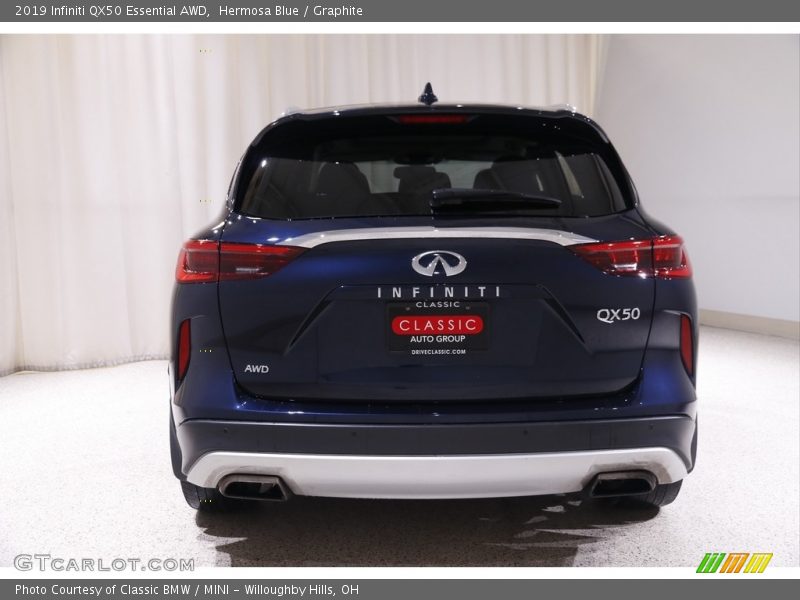 Hermosa Blue / Graphite 2019 Infiniti QX50 Essential AWD
