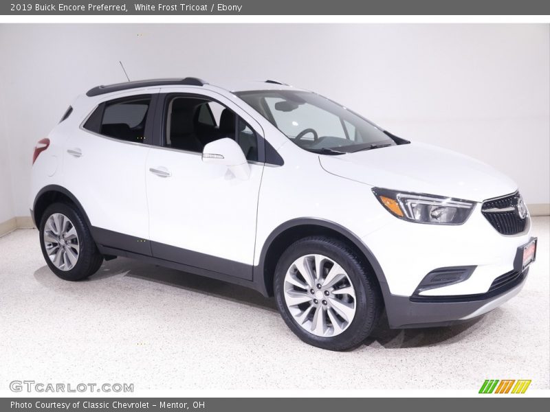 White Frost Tricoat / Ebony 2019 Buick Encore Preferred