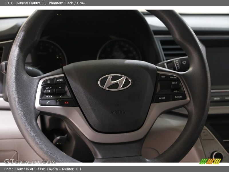 Phantom Black / Gray 2018 Hyundai Elantra SE