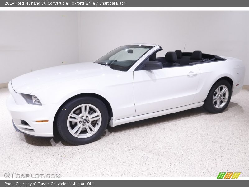 Oxford White / Charcoal Black 2014 Ford Mustang V6 Convertible