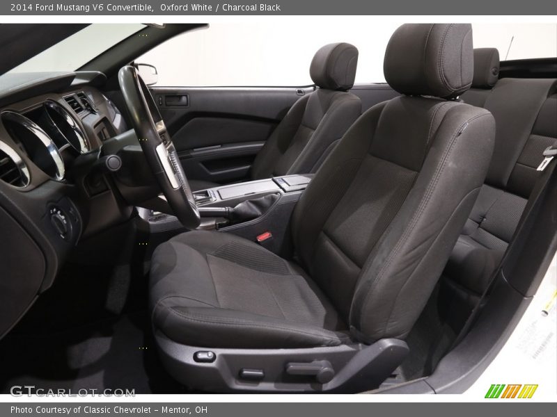 Oxford White / Charcoal Black 2014 Ford Mustang V6 Convertible