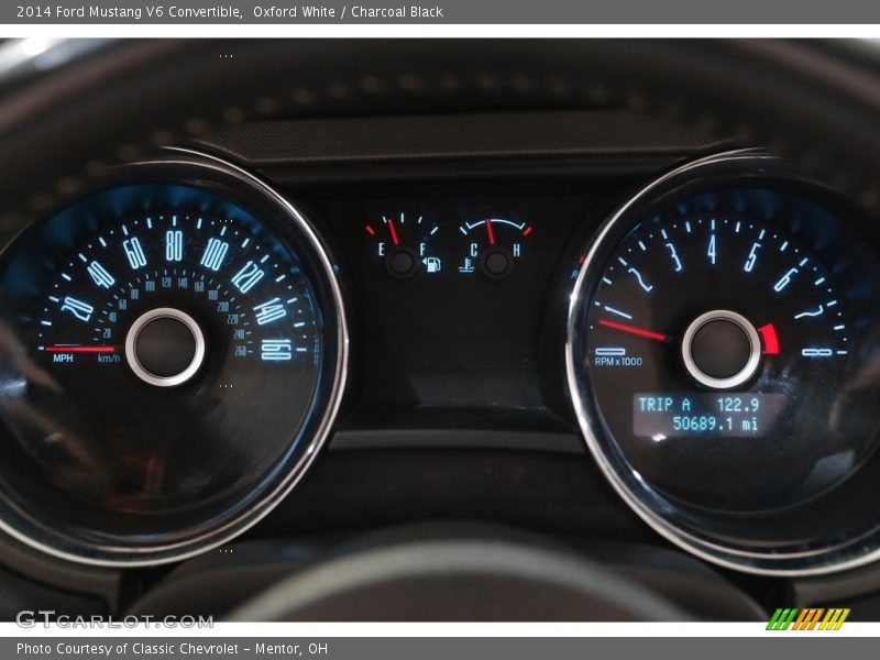 Oxford White / Charcoal Black 2014 Ford Mustang V6 Convertible